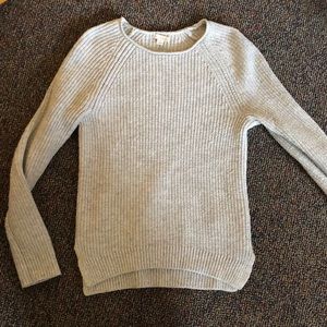 Grey knit sweater
